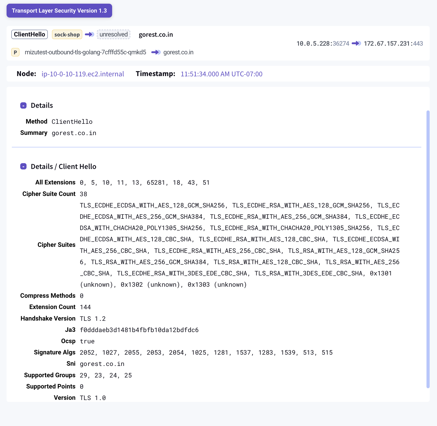 TLSX - Client Hello