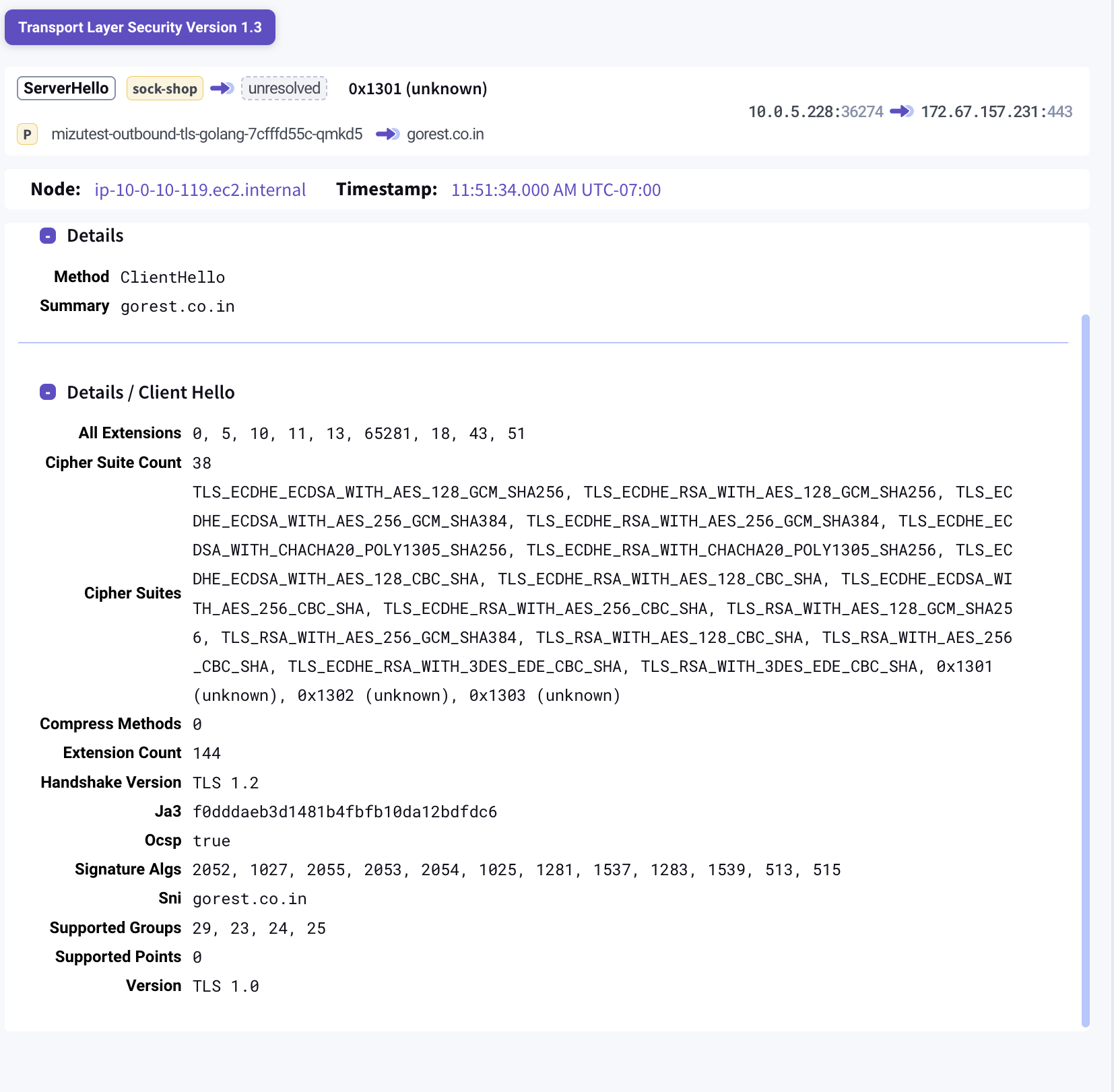 TLSX - Server Hello
